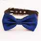 Royal blue bow tie collar handmade XS to XXL collar and bow adjustable Puppy bow tie Dog ring bearer ring bearer Blue Navy royal blue collar , Wedding dog collar