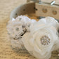 White Wedding Dog Collars, Floral Pet Wedding, white wedding , Wedding dog collar