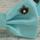 Blue Dog Bow tie collar, beach wedding accessory, Shell, Pearl, something blue , Wedding dog collar