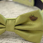 Green dog bow tie collar-Birds Charm, Greenery wedding pet collar , Wedding dog collar