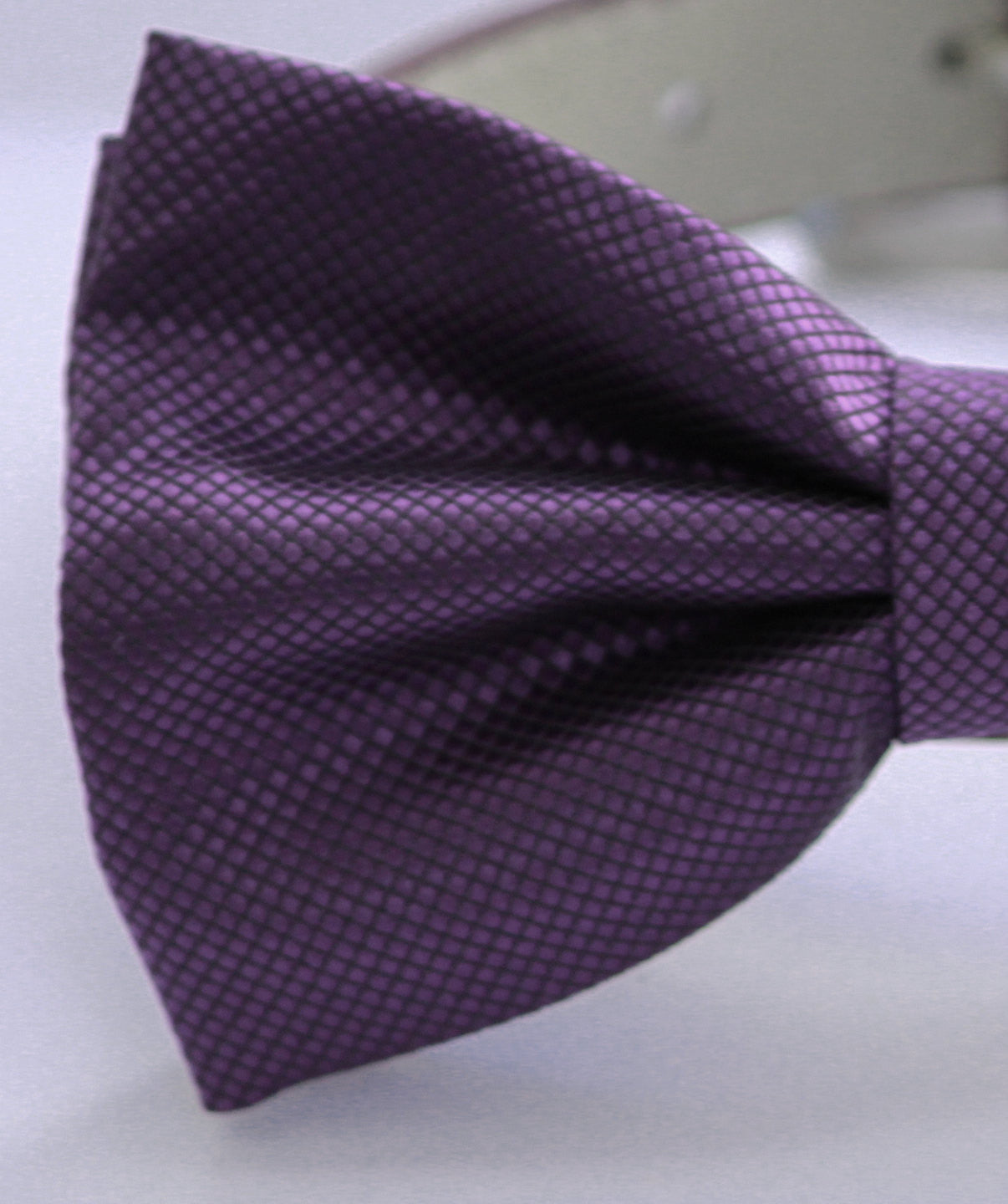 Purple wedding dog collar,  Dog Bow tie attach to high quality leather collar, Wedding accessory, Xlarge dog collar , Wedding dog collar