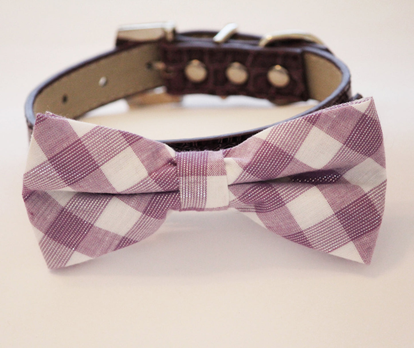Lavender Dog Bow tie, dog collar,  Dog wedding Accessory , Wedding dog collar