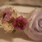 Purple Wedding Dog Collar,  Floral dog collar, High Quality Leather Collar, Pet Wedding Accessory , Wedding dog collar
