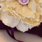 Purple Ivory  Ring Pillow , Pillow attach to dog collar , Wedding dog collar