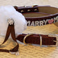 MARRY ME, Dog Collar, Brown Leather dog Collar with Marry me letters and white Flower ,Proposal Idea , Wedding dog collar