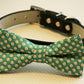 Green Dog bow tie, Spring wedding, Pet Wedding accessory, Green Wedding , Wedding dog collar