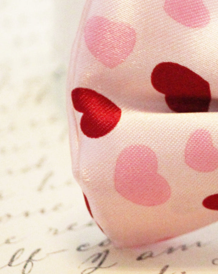 Pink Hearts Dog Bow tie, Cute chic dog bow tie- Wedding gift, Heart Pink Bow Tie , Wedding dog collar