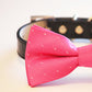 Pink Dog Bow Tie collar- Chic Wedding, Puppy love , Wedding dog collar
