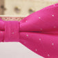 Hot Pink Dog Bow Tie, High quality Leather, Pink wedding accessoy , Wedding dog collar