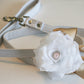 Floral Dog Leash, Pet wedding accessory, Champagne Wedding accessory, Dog Lovers , Wedding dog collar