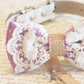 Bohemian Dog Bow Tie collar, Lavender Lace and Burlap, ring bearer wedding, Rustic, Proposal , Wedding dog collar