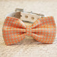 Peach Dog Bow Tie, Pet wedding Accessory, Peach wedding, Peach wedding idea, Dog Lovers , Wedding dog collar