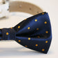 Navy and Gold Polka dots dog bow tie wedding, Dog Lovers, Dog birthday gift , Wedding dog collar