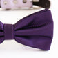 Purple bow tie collar Dog ring bearer dog ring bearer XS to XXL collar and bow tie, Puppy bow tie leather adjustable dog collar , Wedding dog collar